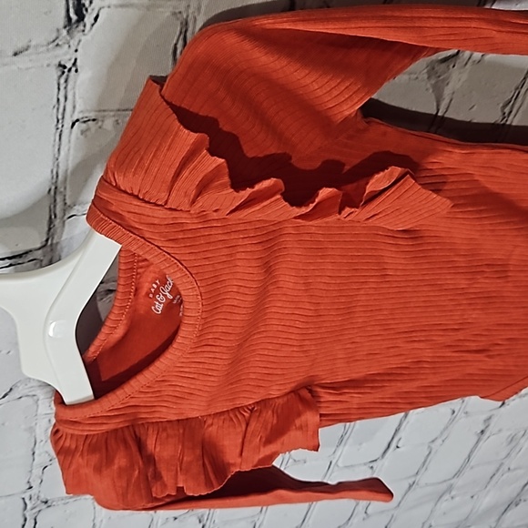 Long sleeve ruffled onesie bodysuit - Picture 4 of 8